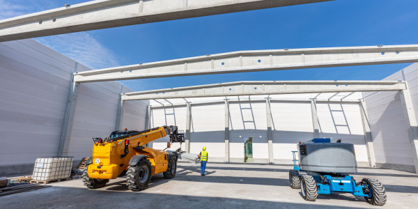 Pintar Fachadas de Naves Industriales, Fábricas y Almacenes en Huesca · Pintar Construcción de Obra Nueva